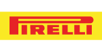 Pirelli logo in red and yellow, representing the brand's identity in automotive and branding contexts.