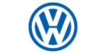 Volkswagen logo featuring a blue circle with a white "VW" monogram, representing automotive branding and design.